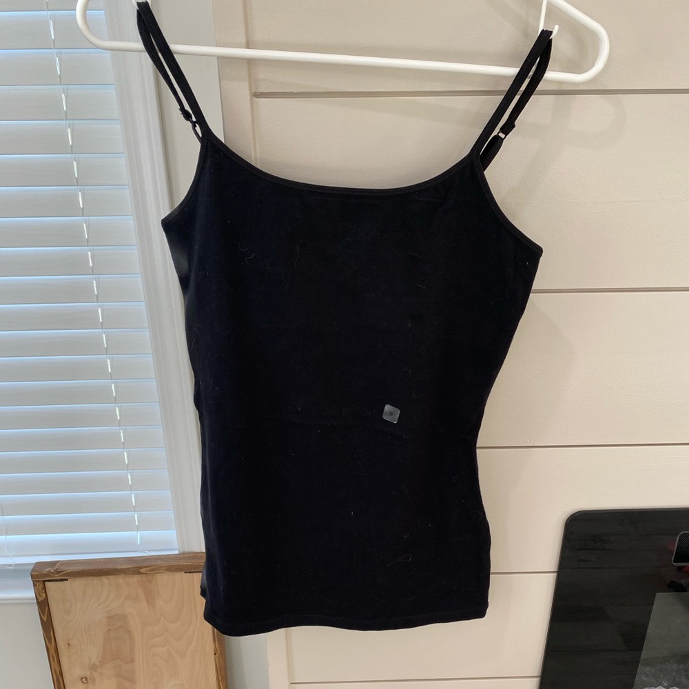 Black small express tank top